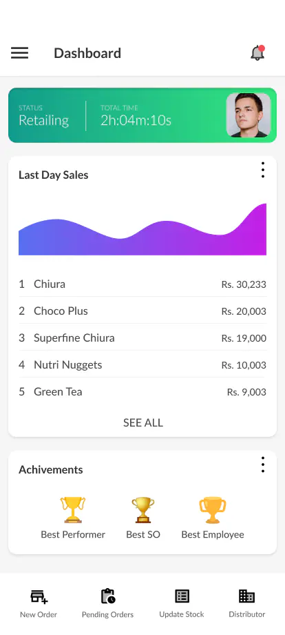 Hilife Sales Automation — app screen